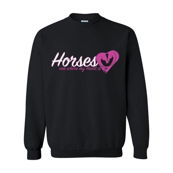 IWPF - Women Sweatshirts and Hoodies - Horses Where My Heart Is