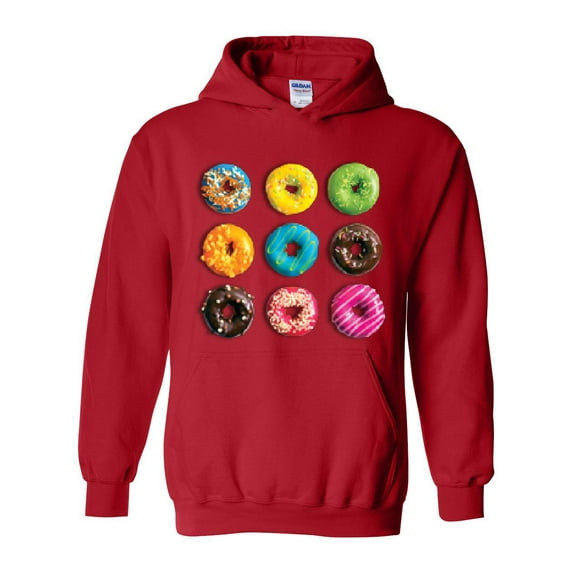 IWPF - Women Sweatshirts and Hoodies - Love Food Donuts Doughnuts