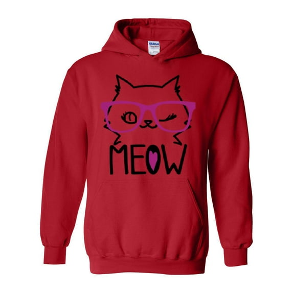 IWPF - Women Sweatshirts and Hoodies - Meow Cute Cat Kitty