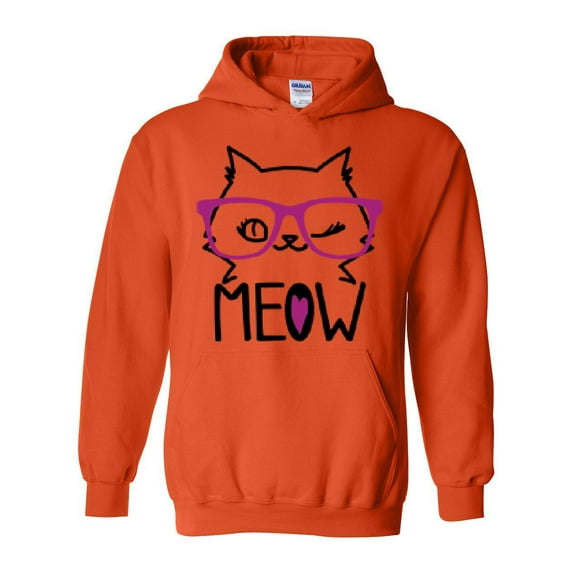 IWPF - Women Sweatshirts and Hoodies - Meow Cute Cat Kitty