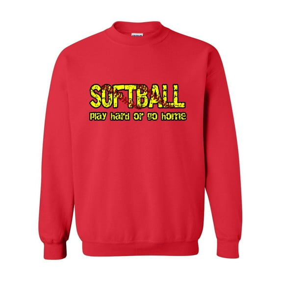 IWPF - Women Sweatshirts and Hoodies - Softball Play Hard or Go Home