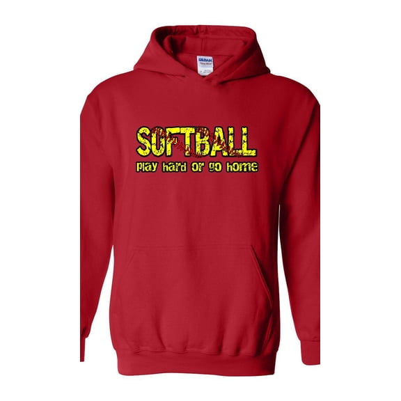 IWPF - Women Sweatshirts and Hoodies - Softball Play Hard or Go Home