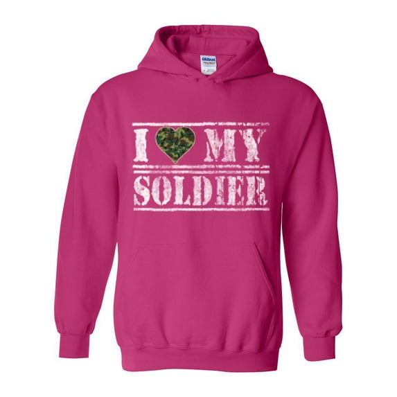 IWPF - Women Sweatshirts and Hoodies - I Love My Soldier