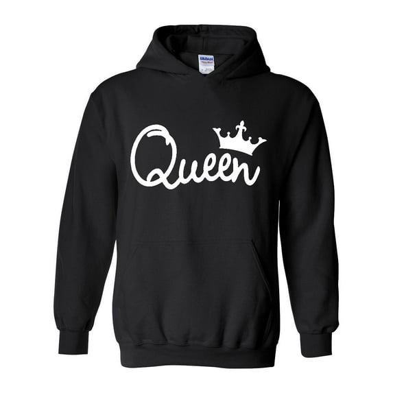 IWPF - Women Sweatshirts and Hoodies, up to Size 5XL - Queen in White Crown
