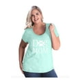 thumbnail image 1 of IWPF - Women's Plus Size Curvy T-Shirt - Dog Mom, 1 of 4