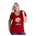 thumbnail image 1 of IWPF - Women's Plus Size Curvy T-Shirt - Flamingo, 1 of 5