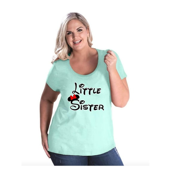 IWPF - Women's Plus Size Curvy T-Shirt - Little Sister