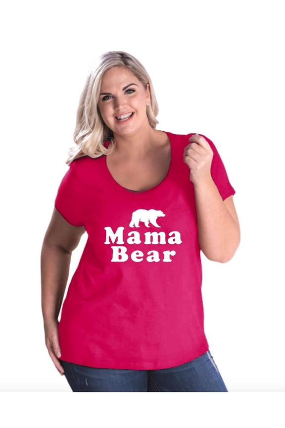 - Women's Plus Size Curvy T-Shirt - Mama Bear