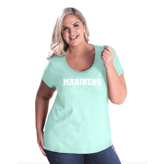 IWPF - Women's Plus Size Curvy T-Shirt - Mariners