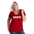 thumbnail image 1 of IWPF - Women's Plus Size Curvy T-Shirt - Saints, 1 of 5