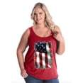 thumbnail image 1 of Artix - Women's Plus Size Tank Top - American Flag 4th of July, 1 of 3