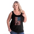 thumbnail image 1 of Artix - Women's Plus Size Tank Top - American Flag 4th of July, 1 of 5