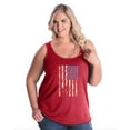 thumbnail image 1 of Artix - Women's Plus Size Tank Top - American Flag 4th of July, 1 of 3