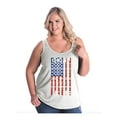 thumbnail image 1 of Artix - Women's Plus Size Tank Top - American Flag 4th of July, 1 of 3