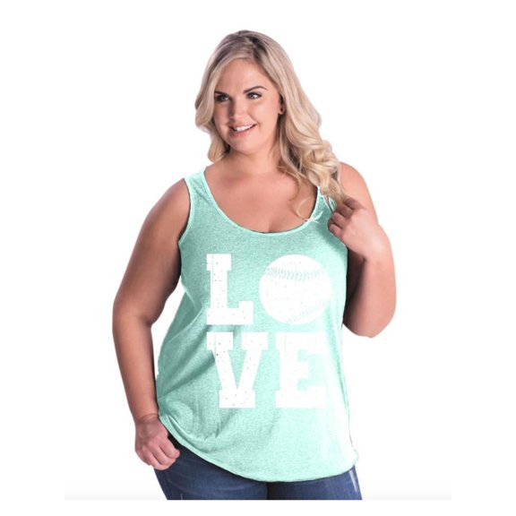 IWPF - Women's Plus Size Tank Top - Baseball