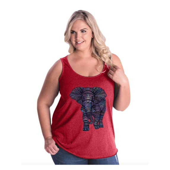 IWPF - Women's Plus Size Tank Top - Elephant