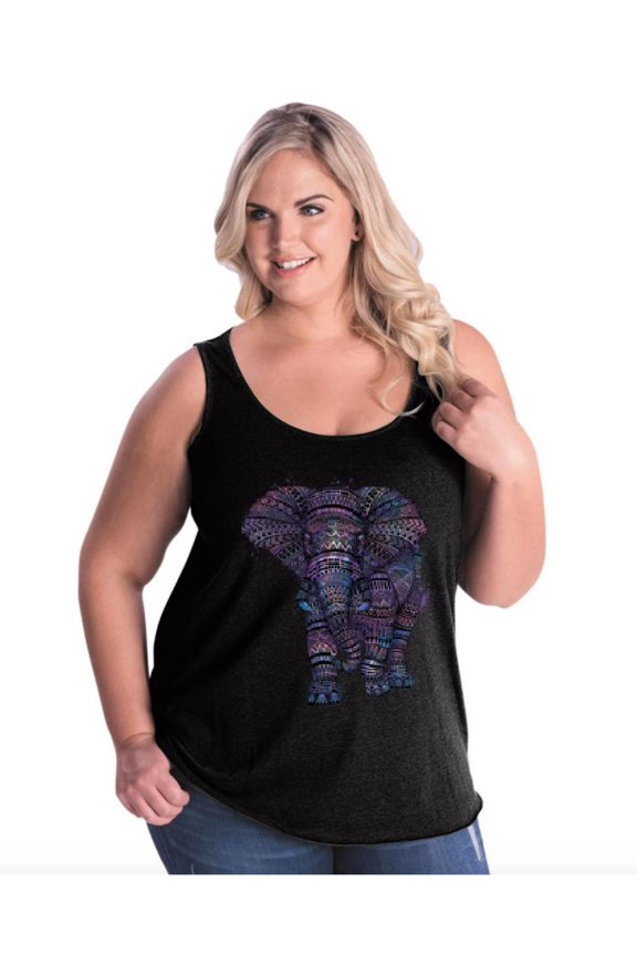 IWPF - Women's Plus Size Tank Top - Elephant
