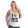 thumbnail image 1 of IWPF - Women's Plus Size Tank Top - I Love Someone With Autism, 1 of 3