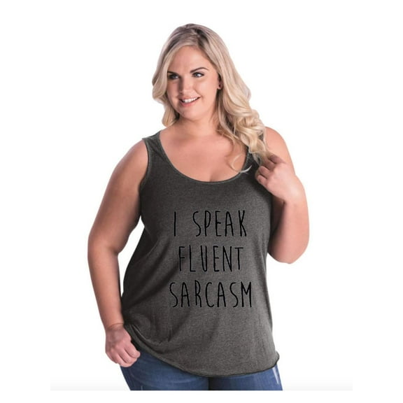 IWPF - Women's Plus Size Tank Top - I Speak Fluent Sarcasm