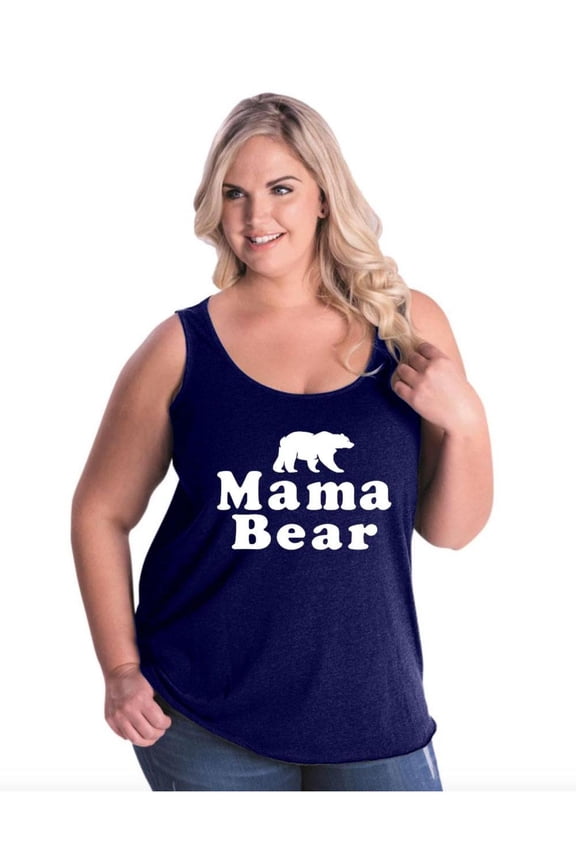 - Women's Plus Size Tank Top - Mama Bear