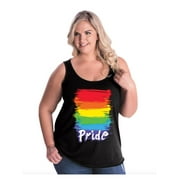 IWPF - Women's Plus Size Tank Top - Rainbow Pride