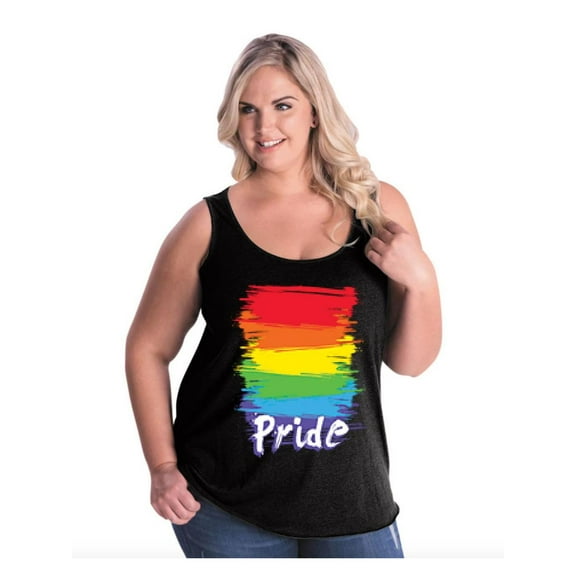 Women's Plus Size Tank Top - Rainbow Pride