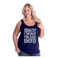 thumbnail image 1 of IWPF - Women's Plus Size Tank Top - Squats I Thought You Said, 1 of 3