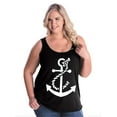 thumbnail image 1 of IWPF - Women's Plus Size Tank Top - White Anchor, 1 of 5