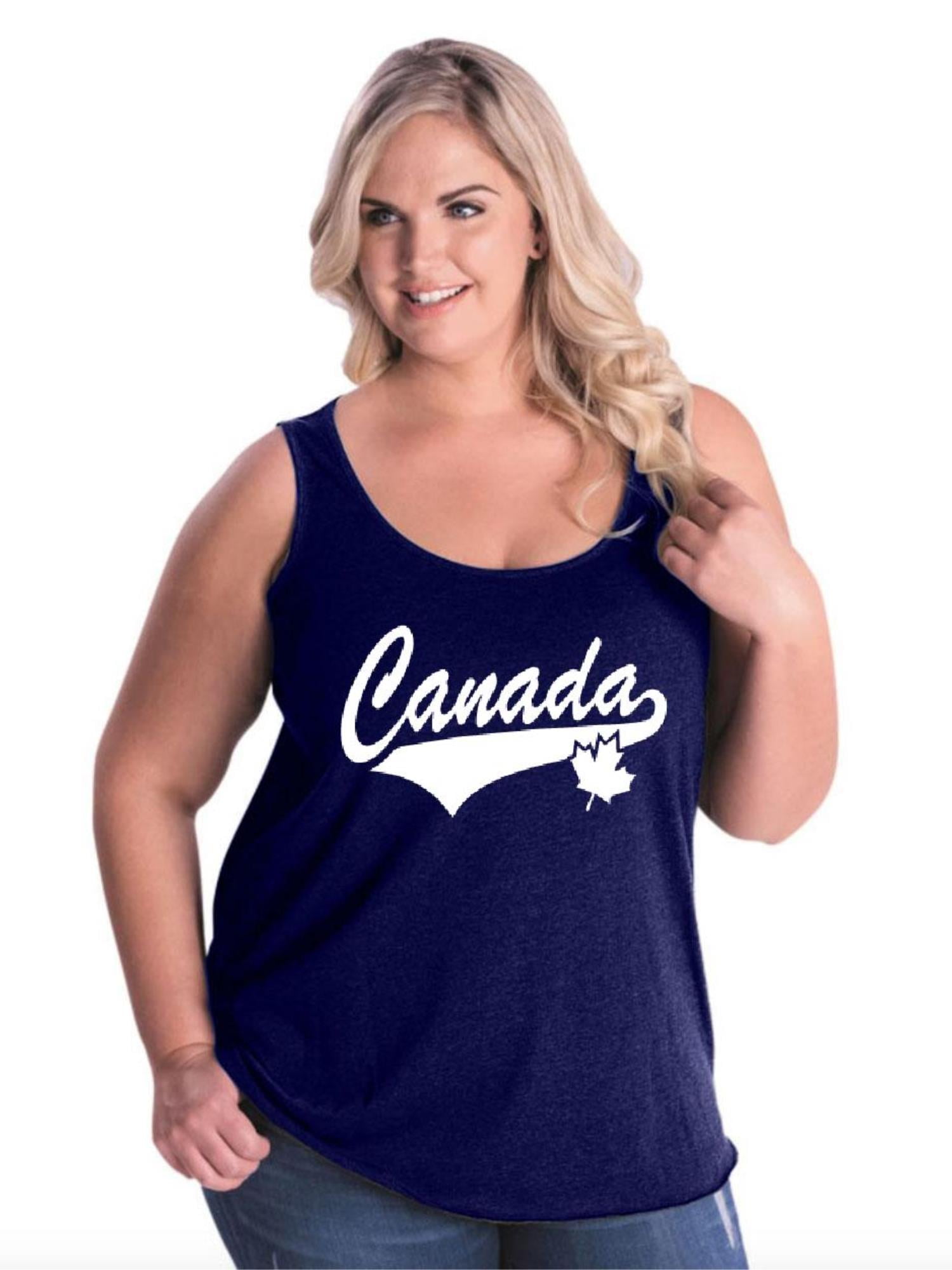 IWPF - Women's Plus Size Tank Top, up to Size 28 - Canada Leaf 