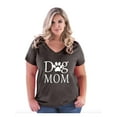 thumbnail image 1 of IWPF - Women's Plus Size V-neck T-Shirt - Dog Mom, 1 of 3