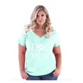 thumbnail image 1 of IWPF - Women's Plus Size V-neck T-Shirt - Dog Mom, 1 of 3