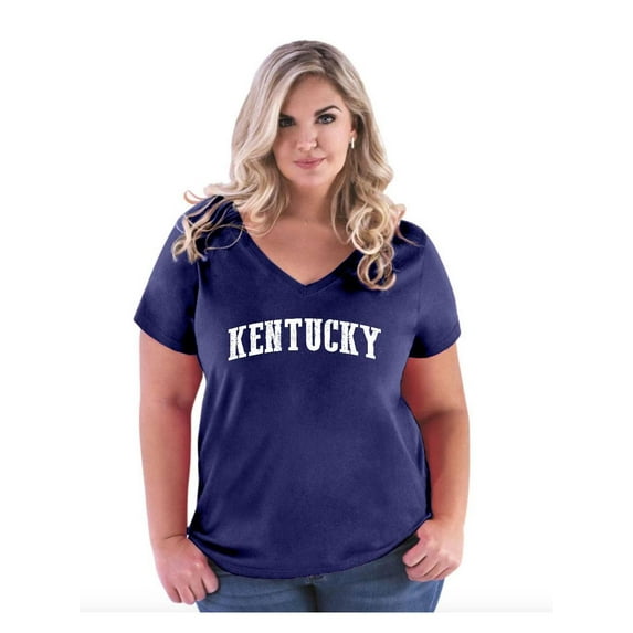 IWPF - Women's Plus Size V-neck T-Shirt - Kentucky