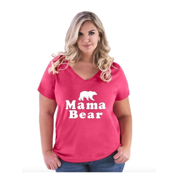 IWPF - Women's Plus Size V-neck T-Shirt - Mama Bear