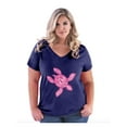 thumbnail image 1 of IWPF - Women's Plus Size V-neck T-Shirt - Sea Turtle Hawaii, 1 of 4