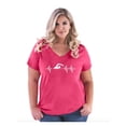 thumbnail image 1 of IWPF - Women's Plus Size V-neck T-Shirt - Swimming Swimmer, 1 of 3