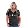 thumbnail image 1 of IWPF - Women's Plus Size V-neck T-Shirt - Yoga, 1 of 3