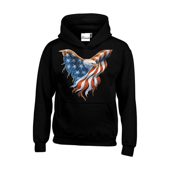 IWPF - Women's Plus Sweatshirts and Hoodies - American Flag Eagle USA