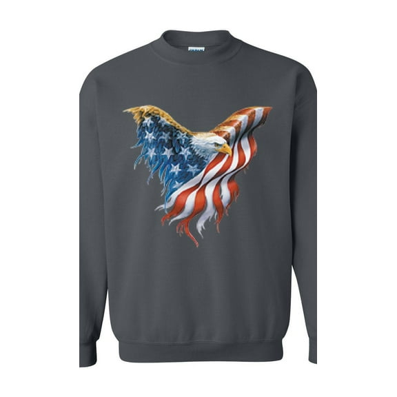 IWPF - Women's Plus Sweatshirts and Hoodies - American Flag Eagle USA
