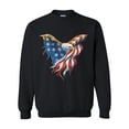 thumbnail image 1 of IWPF - Women's Plus Sweatshirts and Hoodies - American Flag Eagle USA, 1 of 5
