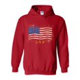 thumbnail image 1 of IWPF - Women's Plus Sweatshirts and Hoodies - American Flag USA in Gold, 1 of 5