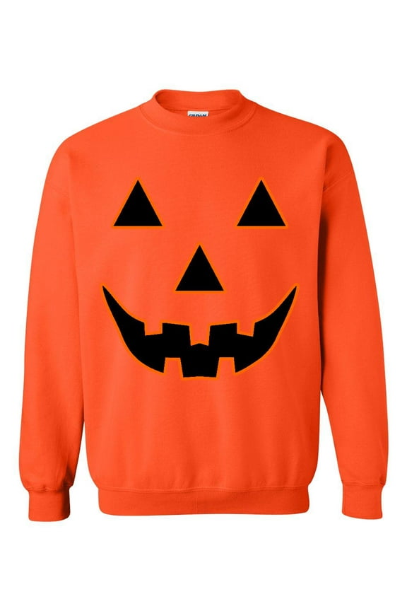 - Women's Plus Sweatshirts and Hoodies - Halloween Costume Pumpkin Face