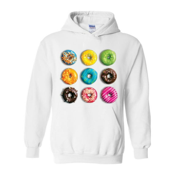 IWPF - Women's Plus Sweatshirts and Hoodies - Love Food Donuts Doughnuts