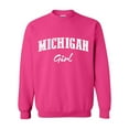 thumbnail image 1 of IWPF - Women's Plus Sweatshirts and Hoodies - Michigan Girl, 1 of 5