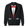 thumbnail image 1 of IWPF - Women's Plus Sweatshirts and Hoodies - Tuxedo Prom Costume, 1 of 5