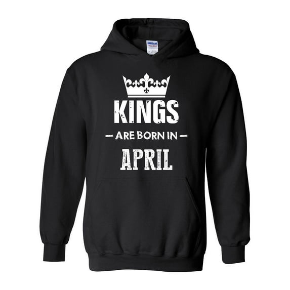 IWPF - Women's Plus Sweatshirts and Hoodies, up to Size 5XL - Birthday Gift Kings Are Born In April