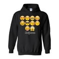 thumbnail image 1 of IWPF - Women's Plus Sweatshirts and Hoodies, up to Size 5XL - Emoji Entourage, 1 of 5