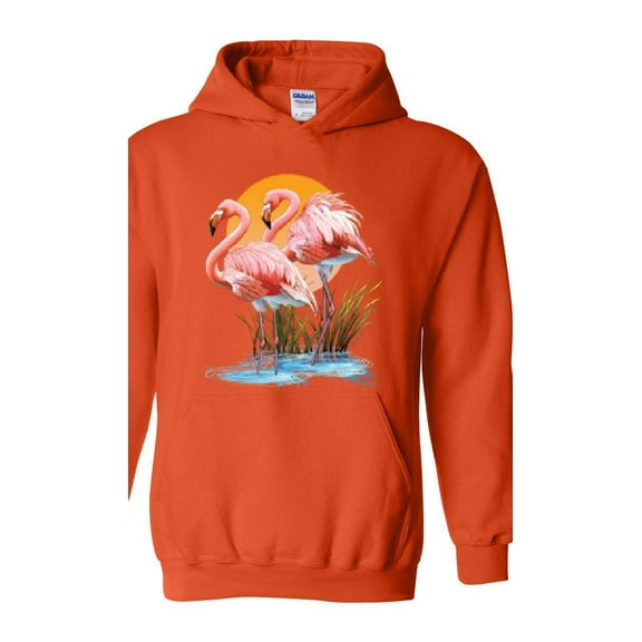 IWPF - Women's Plus Sweatshirts and Hoodies, up to Size 5XL - Flamingo