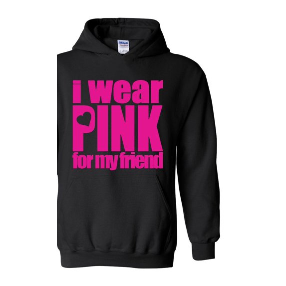IWPF - Women's Plus Sweatshirts and Hoodies, up to Size 5XL - I Wear Pink For My Friend