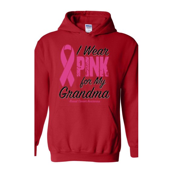 IWPF - Women's Plus Sweatshirts and Hoodies, up to Size 5XL - I Wear Pink For My Grandma