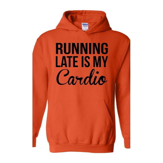 IWPF - Women's Plus Sweatshirts and Hoodies, up to Size 5XL - Running Late is My Cardio